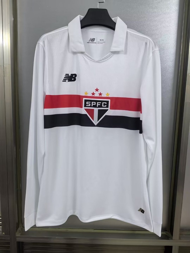AAA Quality Sao Paulo 24/25 Home Long Soccer Jersey